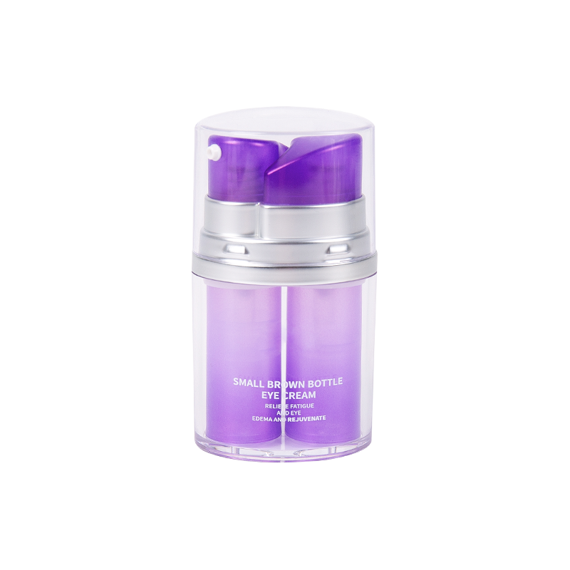 Transparent Shell Double Layer Airless Pump Lotion Bottle 