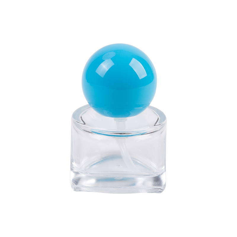 30ml Glass Cosmetic Bottle with Blue ABS Cap