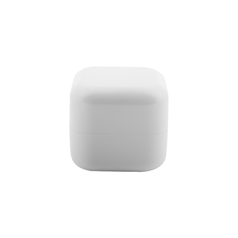 Cube-shaped Refillable Cosmetic Cream Jar
