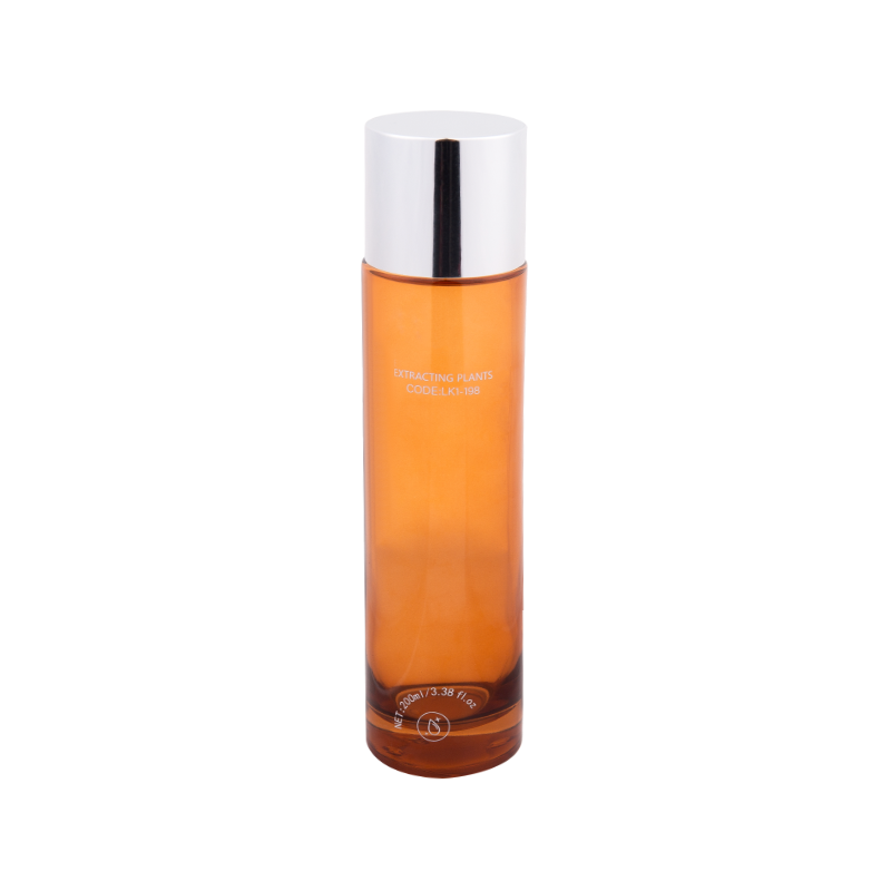 200ml Elegant Amber Glass Toner Lotion Bottle