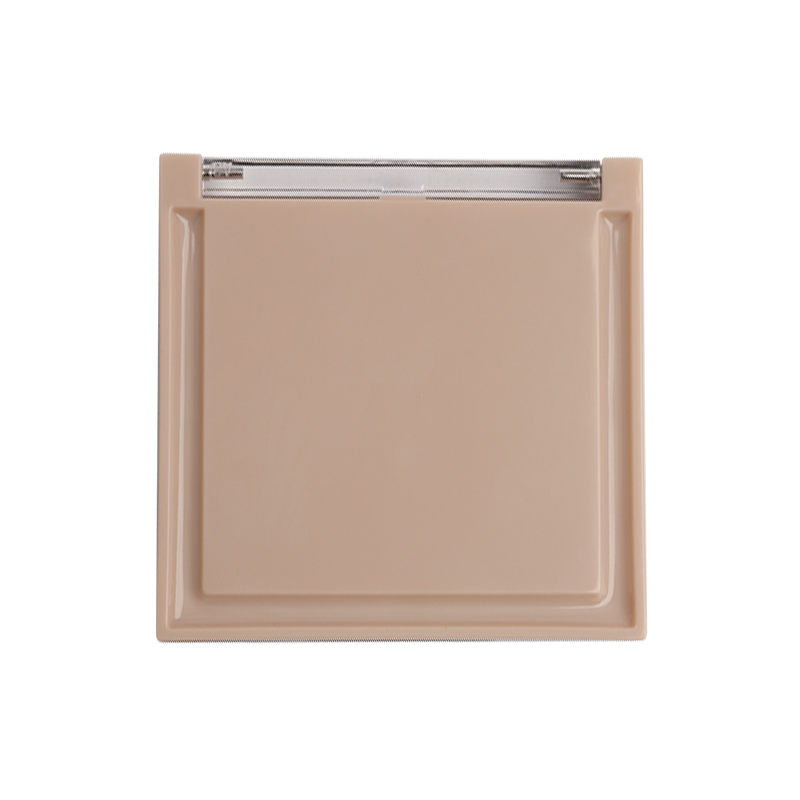 Milk Tea Color Square Cosmetic Compact