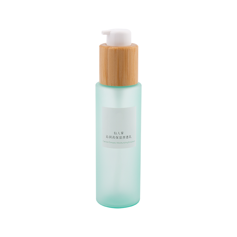 120ml Elegant Bamboo-Infused PET Press Lotion Bottle
