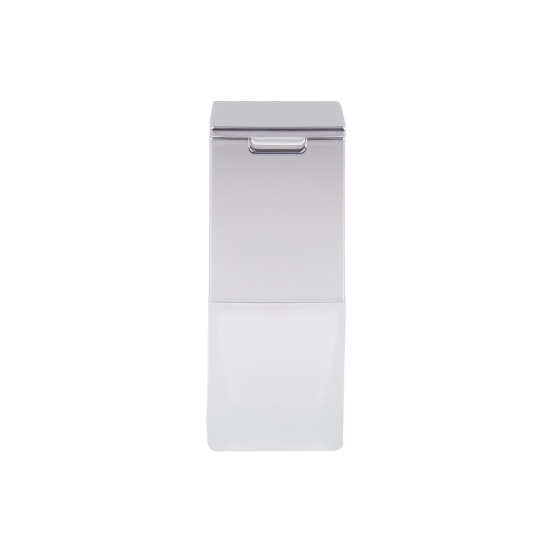 30ml Sleek Silver Glass Cosmetic Dispenser